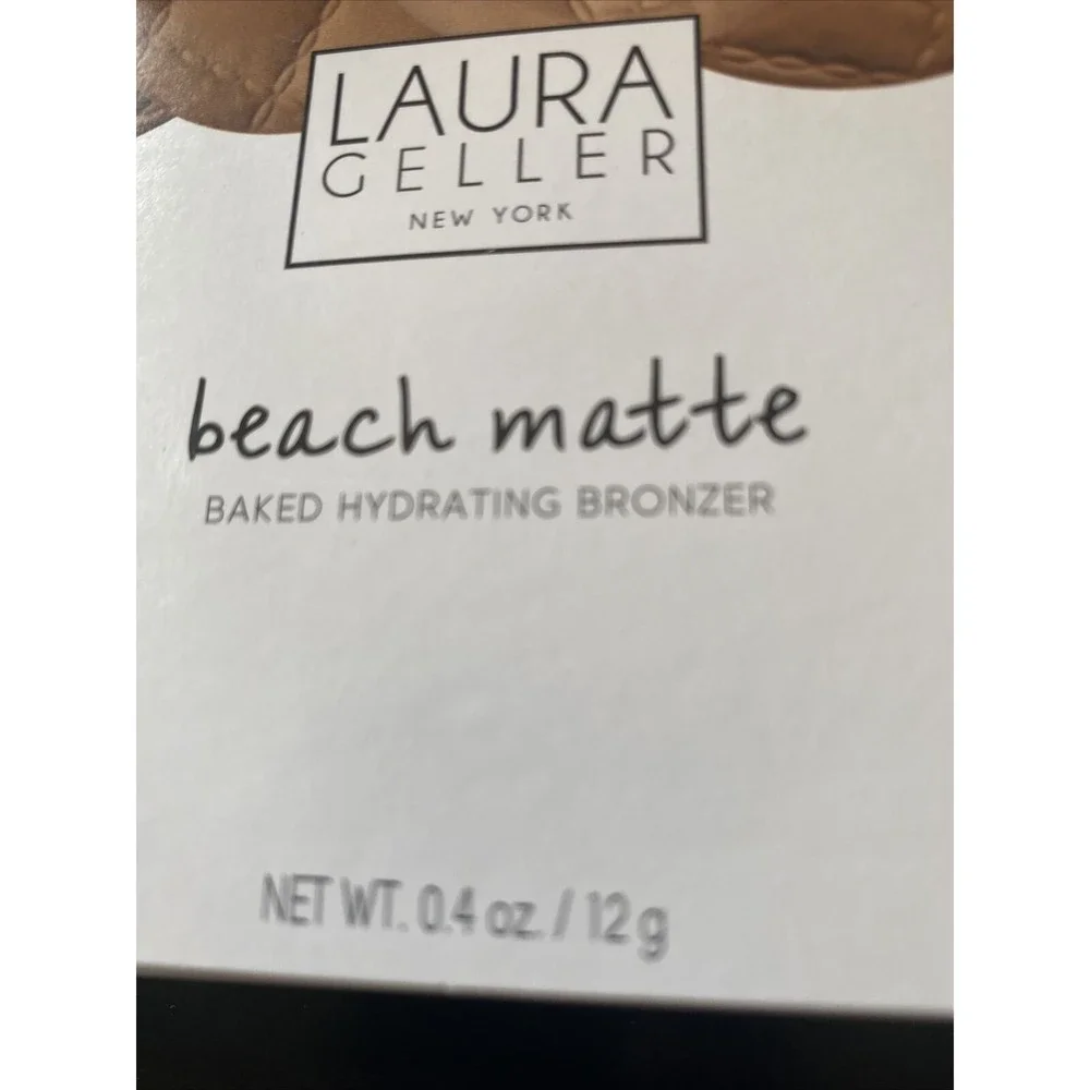 Laura Geller Beach Matte Baked Hydrating Bronzer - Sunrise Fair New in Box .4 Oz